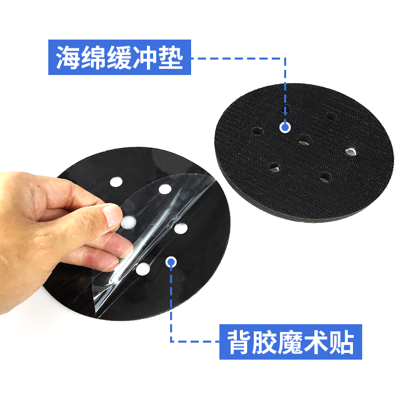 濕磨機緩沖墊背膠魔術(shù)貼-防水防滑脫、快換系統(tǒng)提升效率